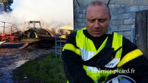 Feu de hangar agricole à Feuquières-en-Vimeu : une vingtaine de vaches tuées