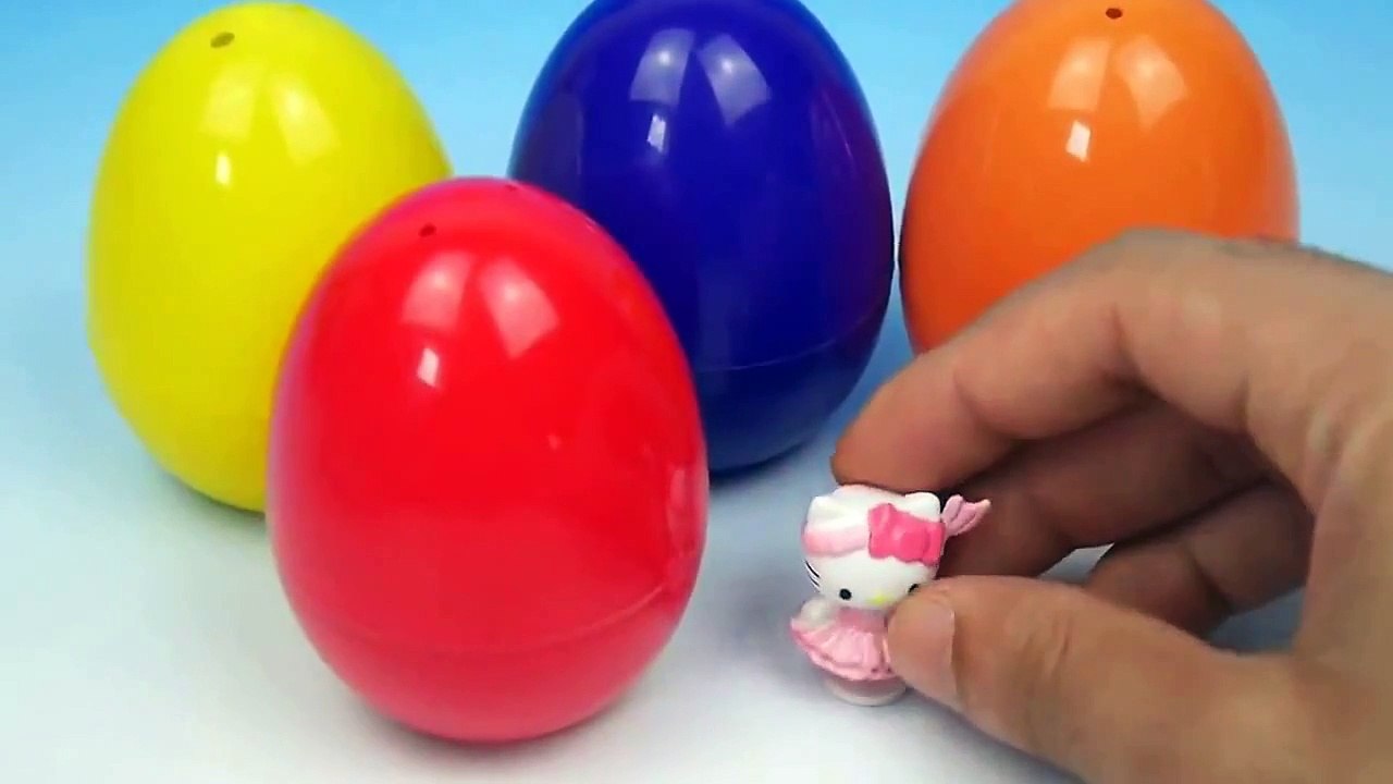 Trò Chơi Bóc Trứng Socola - 5 Trứng Trò Chơi - Mèo Kitty, Spongebob, Xe 2