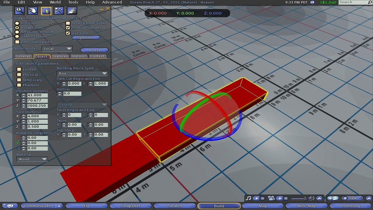 Building an Octagon in Second Life Tutorial