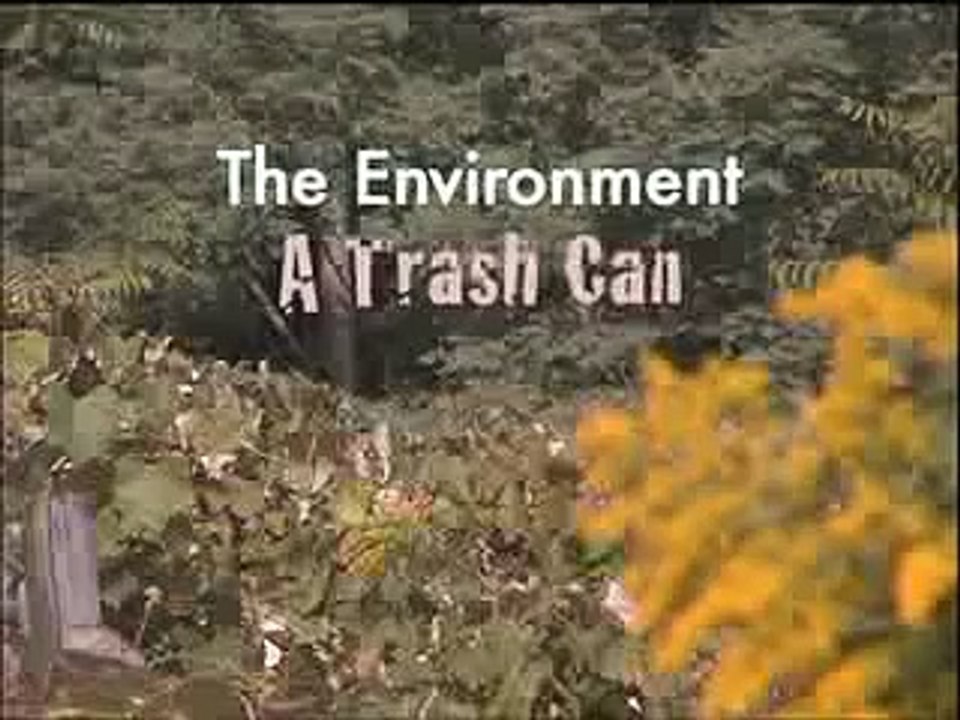 The Environment - A Trash Can