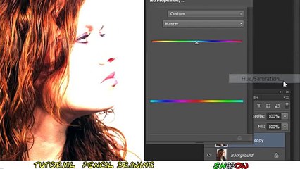 Tutorial Photoshop CS6 - Pencil Drawing on squared paper