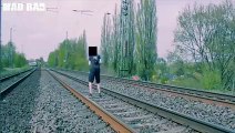 Lucky guys almost killed by trains... Crazy compilation