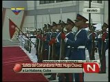 Honores militares al Presidente Chávez en Maiquetía al partir a Cuba (16 de julio de 2011)