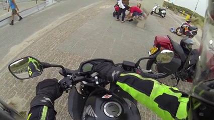 Playing with the Honda CB650F - Review in the description