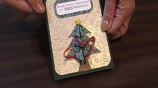 TEA BAG FOLD CHRISTMAS TREE CARD