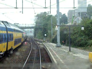 Arnhem richting Nijmegen.