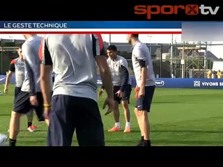 PSG antrenmanında klas hareketler!