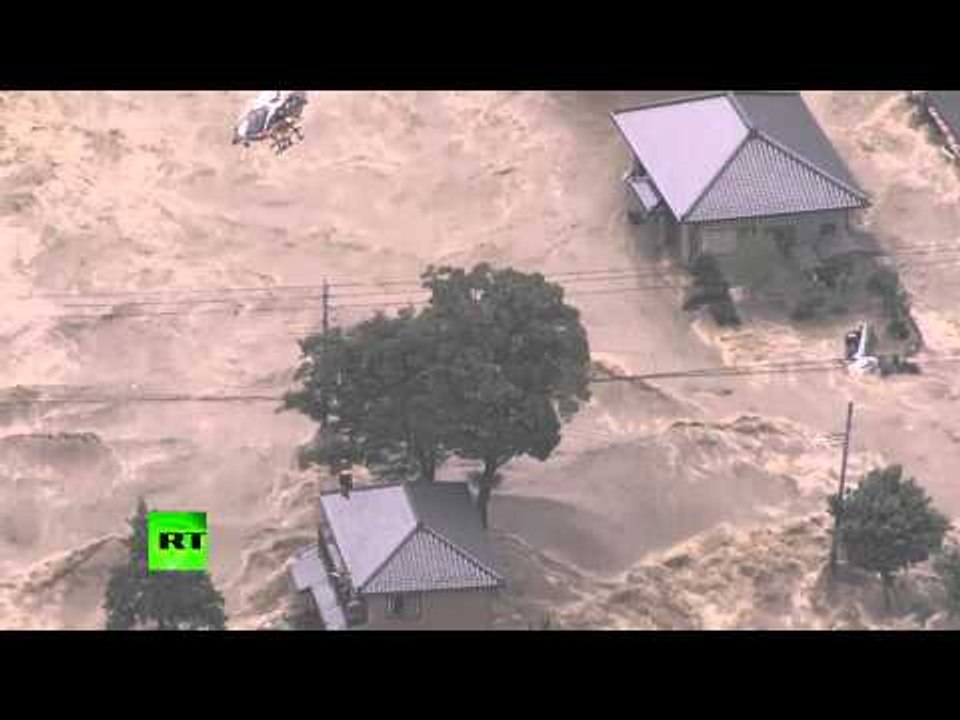 Tsunami-like wall of water after floods hit Japan, tens of thousands evacuated
