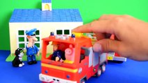 Fireman Sam  Peppa Pig Play-doh Postman pat Van Fire Fire Engine  Story WOW