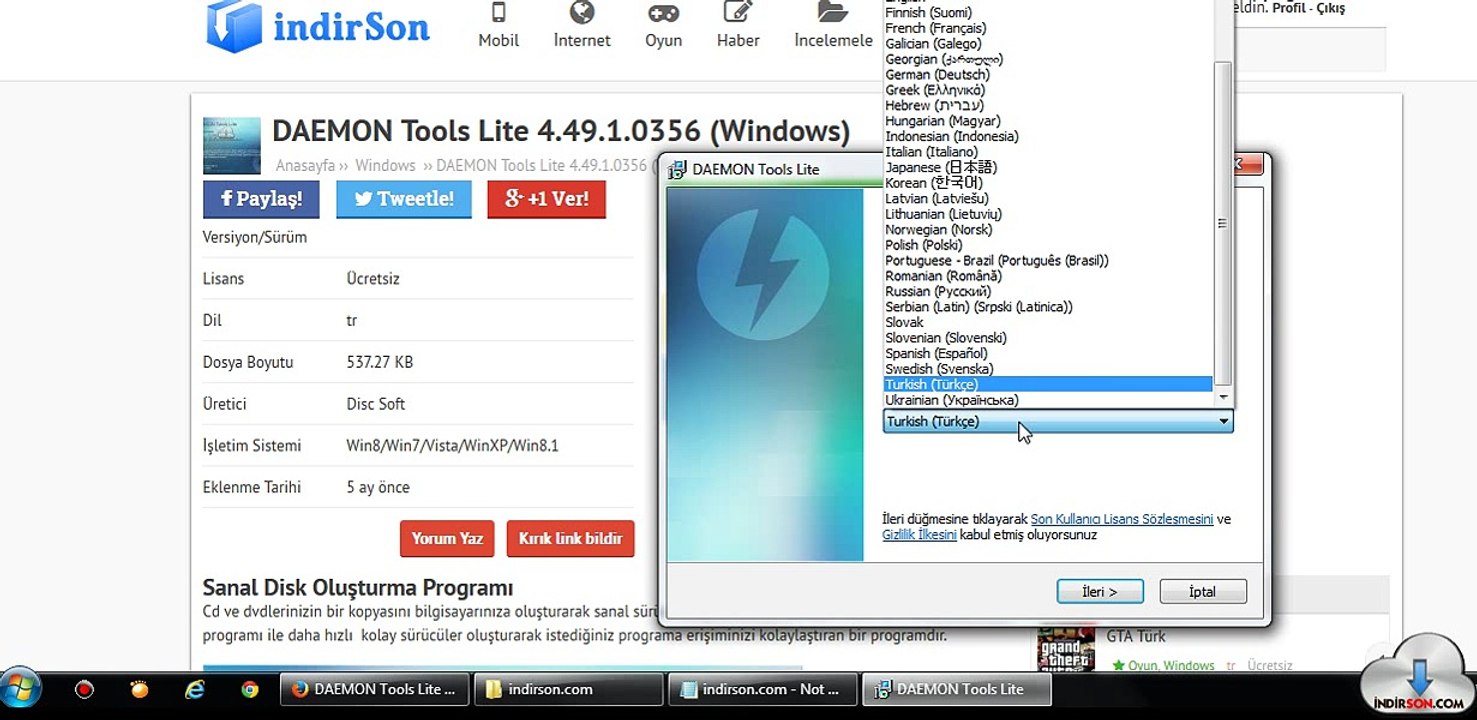 DAEMON Tools Lite kurulum inceleme