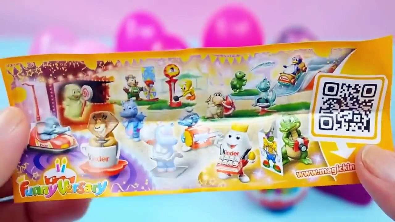 Kinder smile Spiderman Peppa pig Play doh crazy eggs surprise eggs Smurfs Barbie character