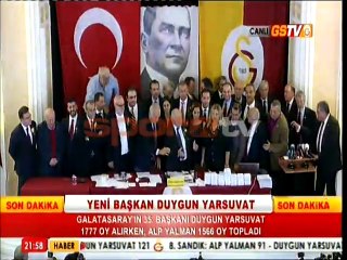 Galatasaray'ın 35.başkanı Duygun Yarsuvat oldu!