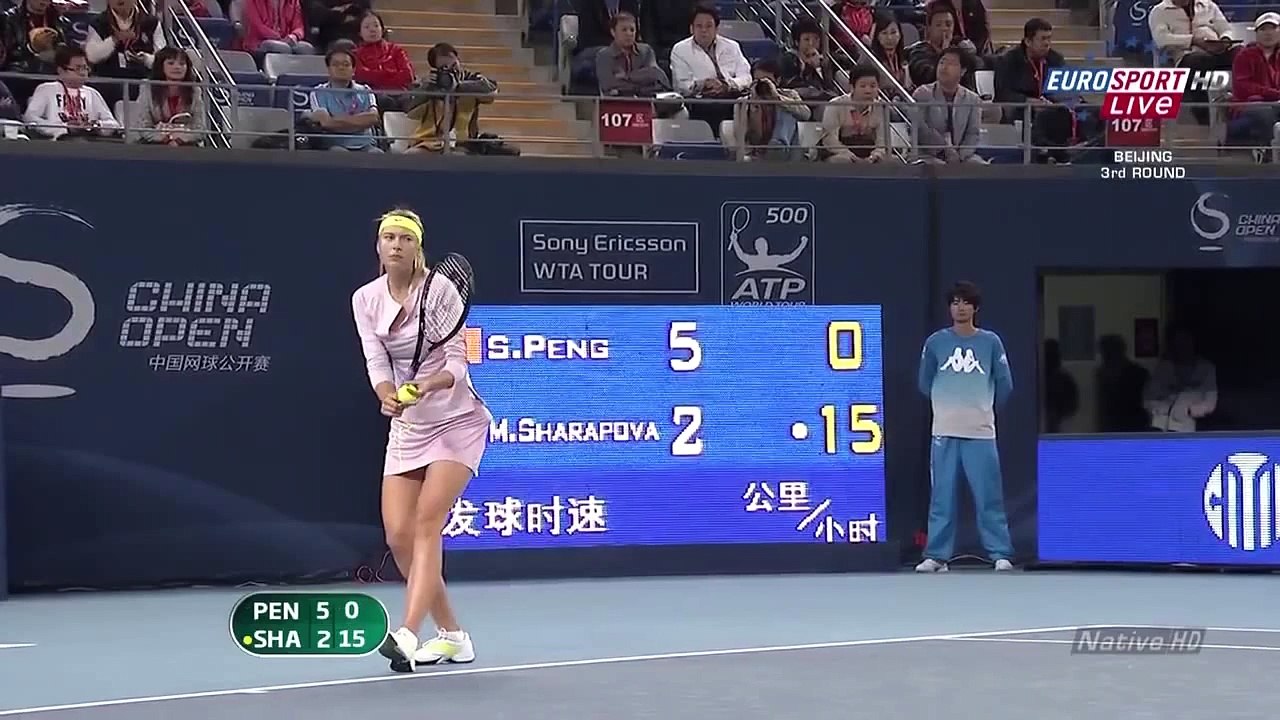 Maria Sharapova vs. Shuai Peng 2009 Highlights