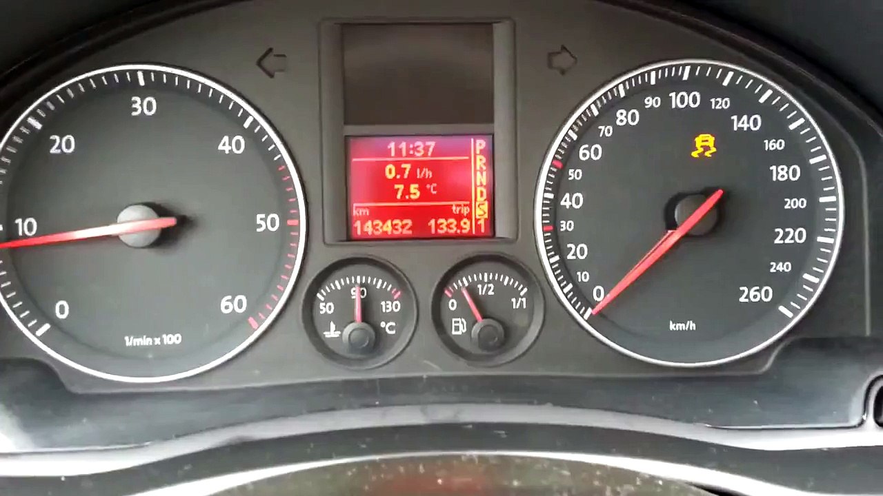 VW Golf V 2.0TDI DSG Acceleration 0-100km/h