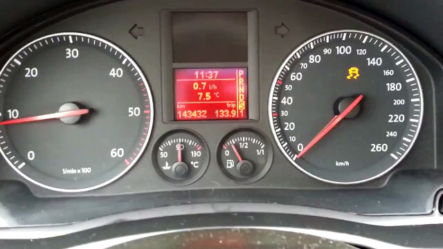 VW Golf V 2.0TDI DSG Acceleration 0-100km/h