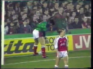 Arsenal 2 v Man Utd 6 1990/91 League Cup