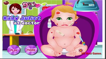 1 Frozen Elsa Baby Juliet at the Doctor games video girls video children video