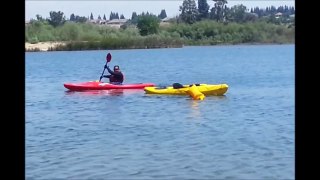 Kayaking Lesson, Self Rescue Fail