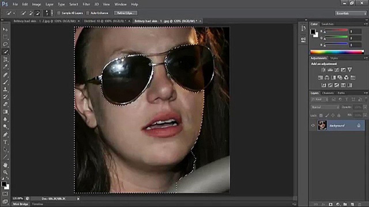 Google Doolde Tutorial 10 How to change skin colour on Photoshop