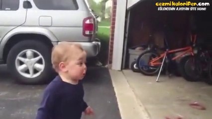 Minik Yavrucağın Garaj Kapısının Açılışına Verdiği Tepki