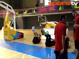 Milliler, Barcelona'da ilk kez çalıştı!