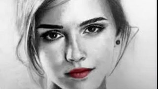 coloring Emma Watson on picsart