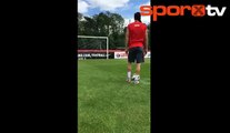 Lewandowski'den çılgın deneme!