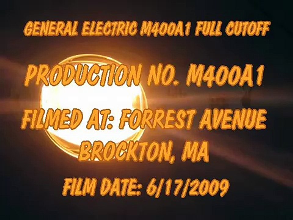 1980 General Electric M400A1 250w HPS Firing Up