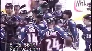 Ray Bourque back in Boston 3/24/01