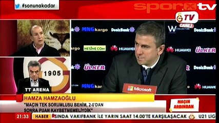 Hamzaoğlu: "Benim suçum"