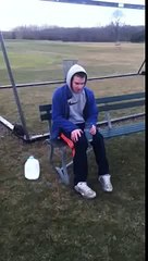 Stupid Kid Does Milk Challenge