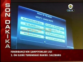 Fenerbahçe'nin rakibi belli oldu!