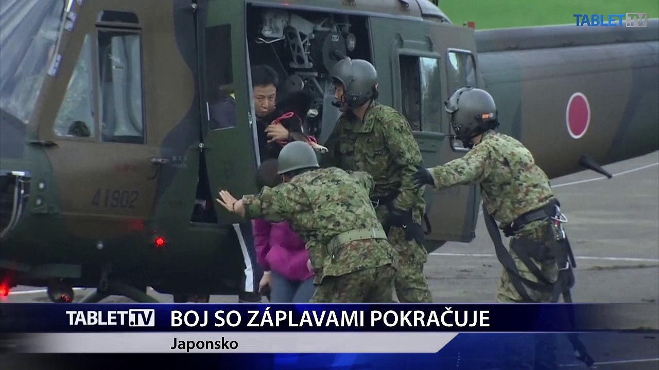 Boj so záplavami v Japonsku pokračuje