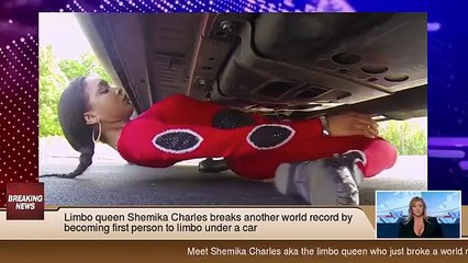 Limbo queen Shemika Charles breaks another world record by becoming first person to limbo under a