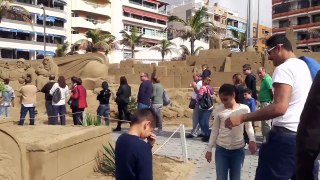 Il presepe di sabbia di Las Canteras a Gran Canaria