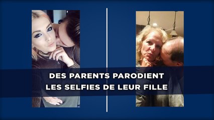 Des parents parodient les selfies de leur fille