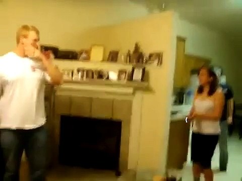 Dumb Army Ranger lets his girlfriend test Taser on him..
