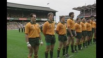 Anthem: Australia belt out their anthem in 1991