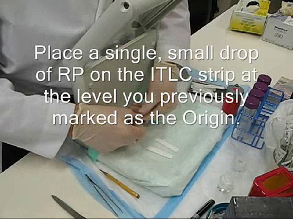 Radiopharmacy - Radiochemical purity testing with ITLC