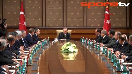 TFF ve Kulüpler Birliği, Erdoğan'ı ziyaret etti