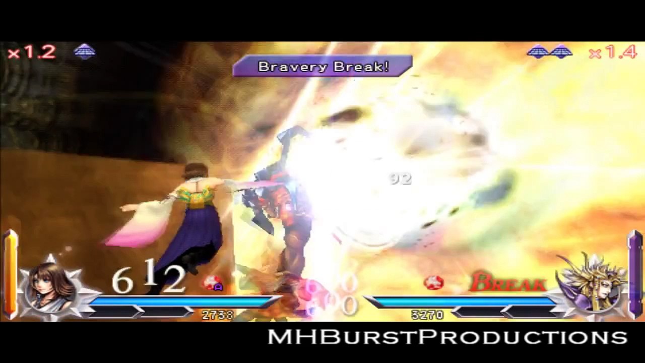 Dissidia 012 Duodecim [ENGLISH] Story Chapter 4 : Yuna (Main Battles + Cutscenes) & Report 3 HD