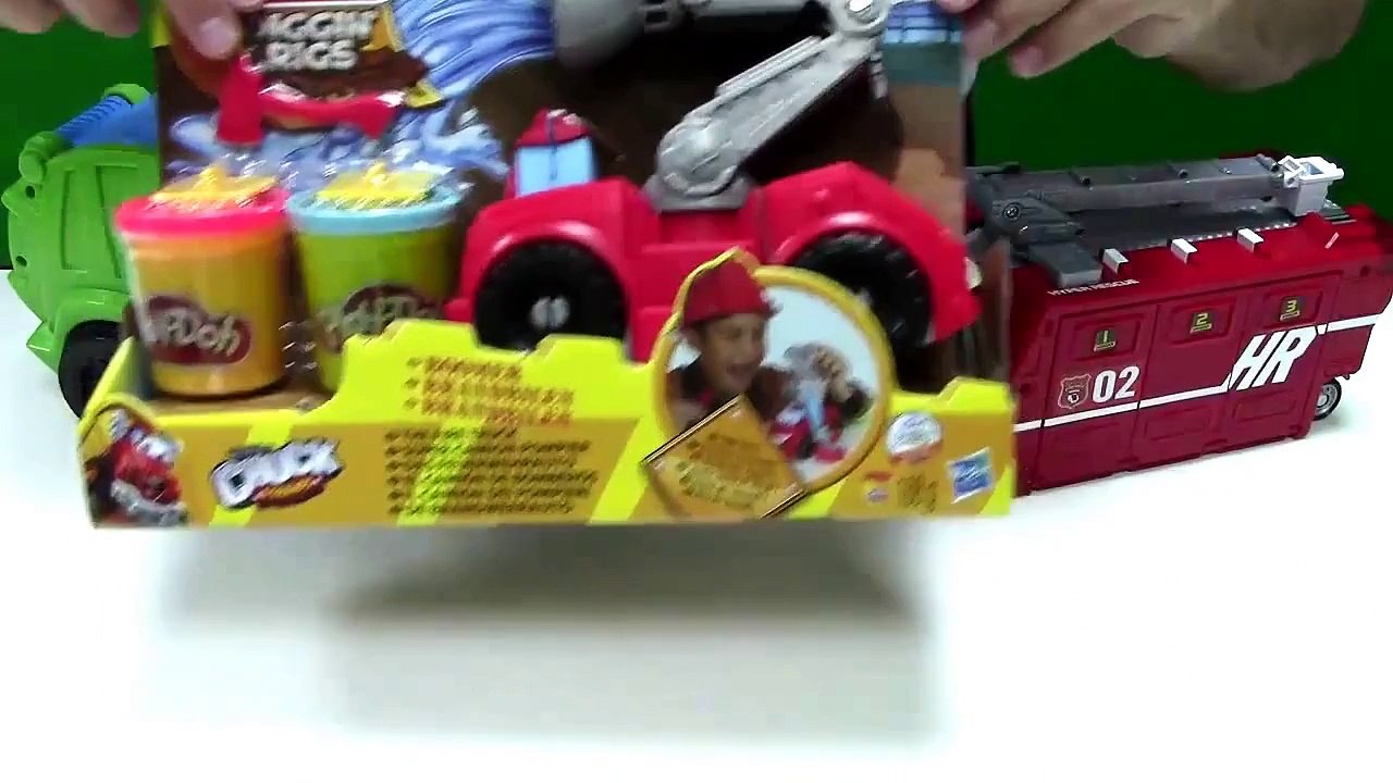 Animation abaut Fire truck, Junk car looking cartoon, play doh, автовоз горит, пожарная машина