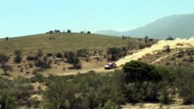 SCORE Baja 500 Qualifying  Trophy Truck Photographer Close Call