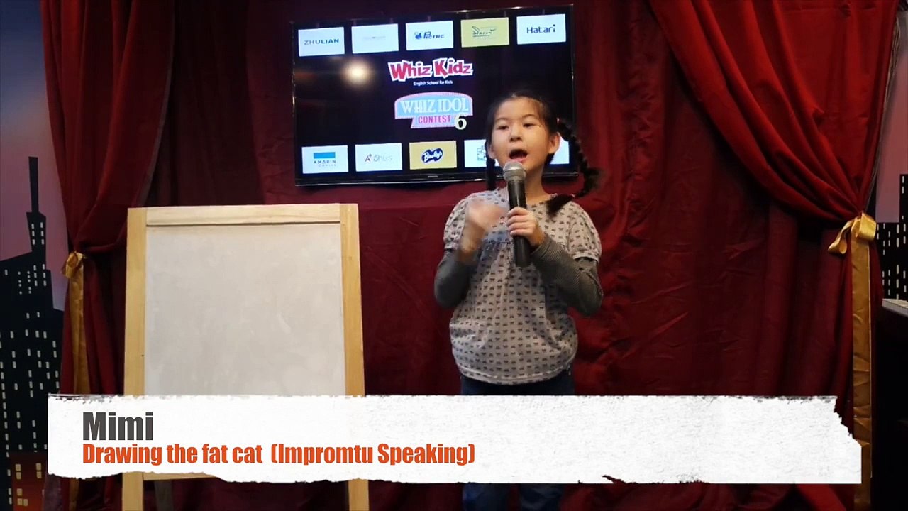 Impromptu speaking "The fat cat" by Mimi