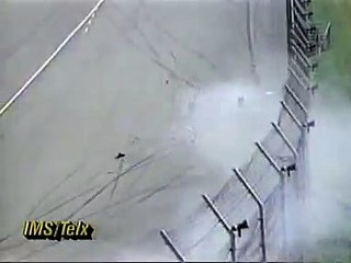 Nelson Piquet crash in the Indy 500 practice in 1992