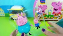 Peppa Pig toys (Daddy Pig and George unboxing) Peppa family Figures for children
