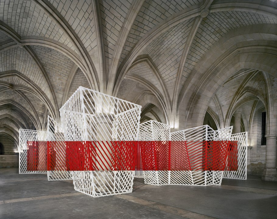 Le photographe Georges Rousse joue avec les perspectives de La Conciergerie