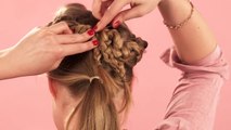 Cute Festival Plaited Buns | Hair With Hollie S17E2/8