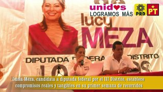 Cuautla: Lucia Meza establece compromisos reales y tangibles en sus visitas de campaña