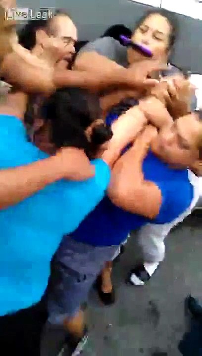 Rican ruckus takes place on a rundown road with rowhouses